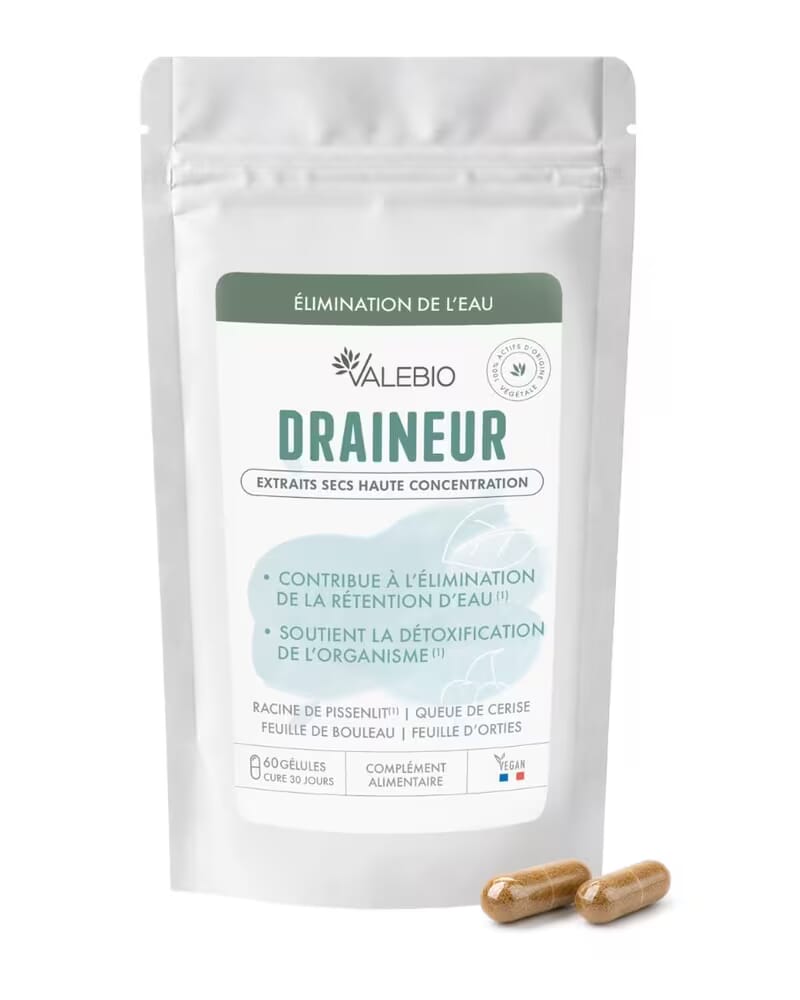 Draineur Valebio — complément alimentaire drainant pour l'élimination de la rétention d'eau