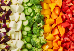 Fruits et légumes colorés riches en antioxydants