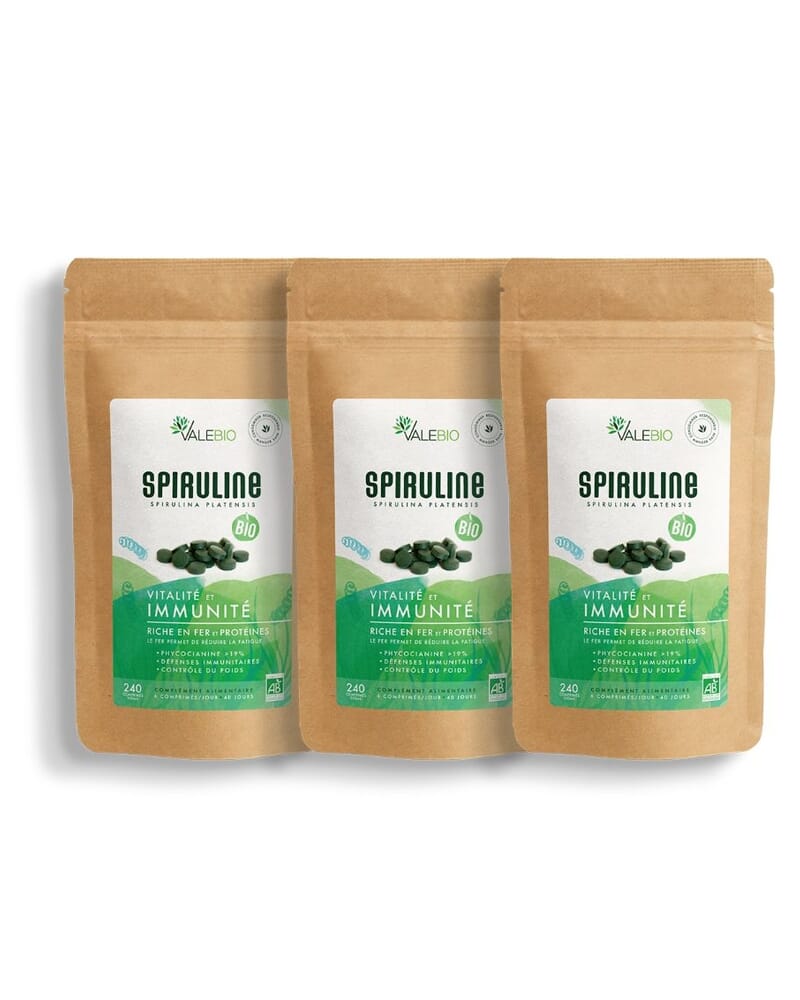 Spiruline Bio | Phyto-Actif by Léa Nature Pilulier de 500 comprimés Spiruline Bio | Phyto-Actif by Léa Nature Pilulier de 500 comprimés