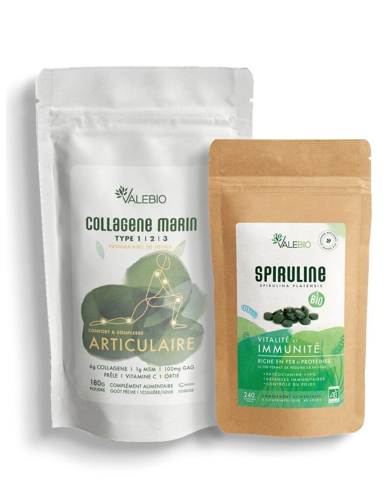 Pack Spiruline + Collagène Articulaire - Cure Sportive