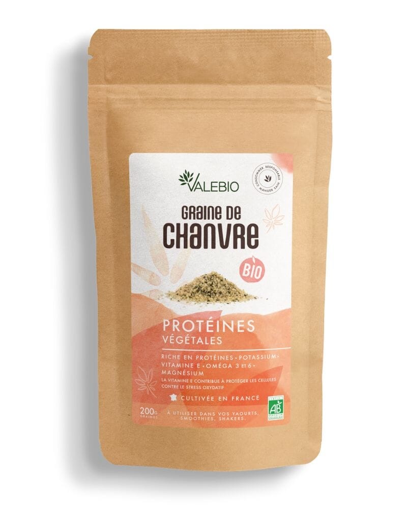 Graine de Chanvre Décortiquée Bio