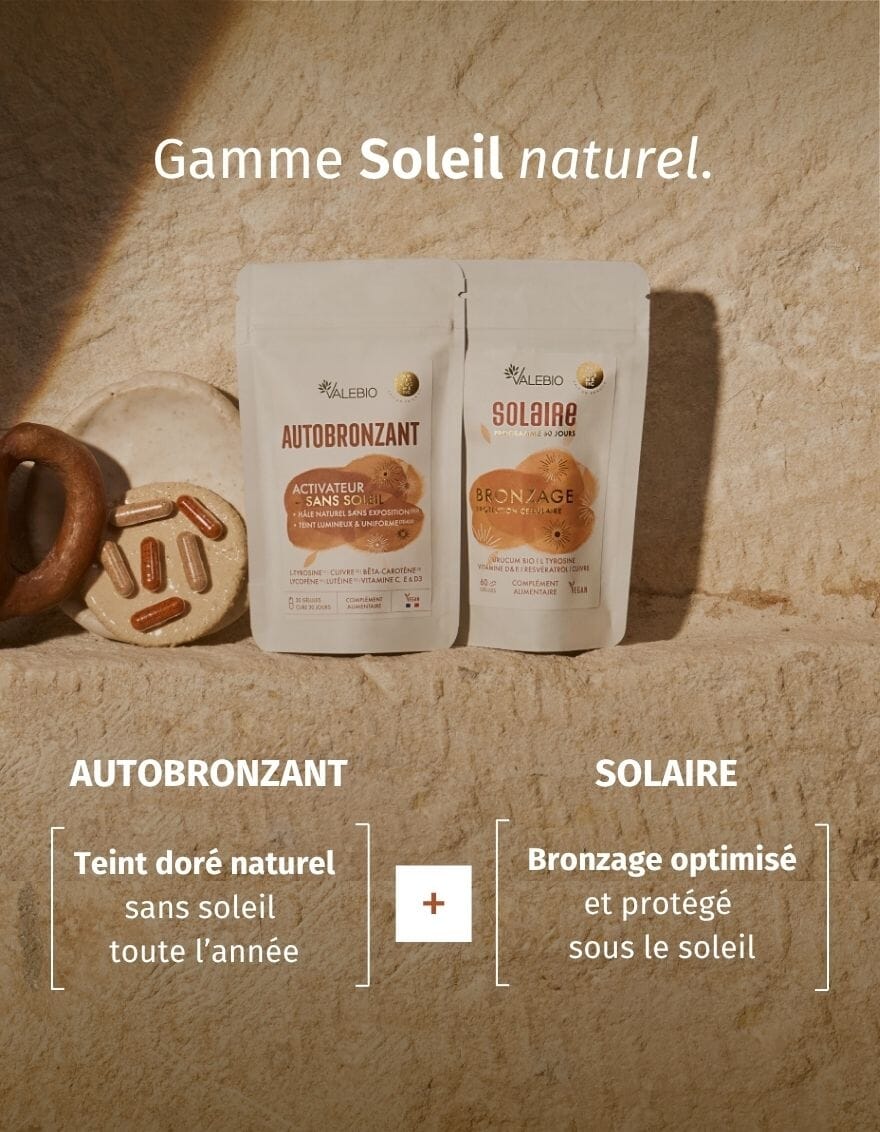 complement alimentaire autobronzant valebio gamme soleil